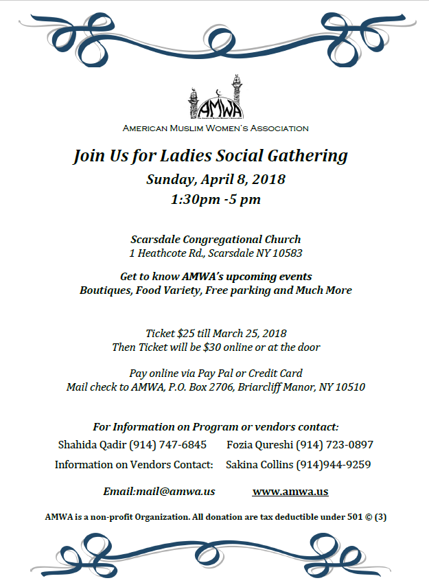 AMWA Ladies Social Gathering 2018