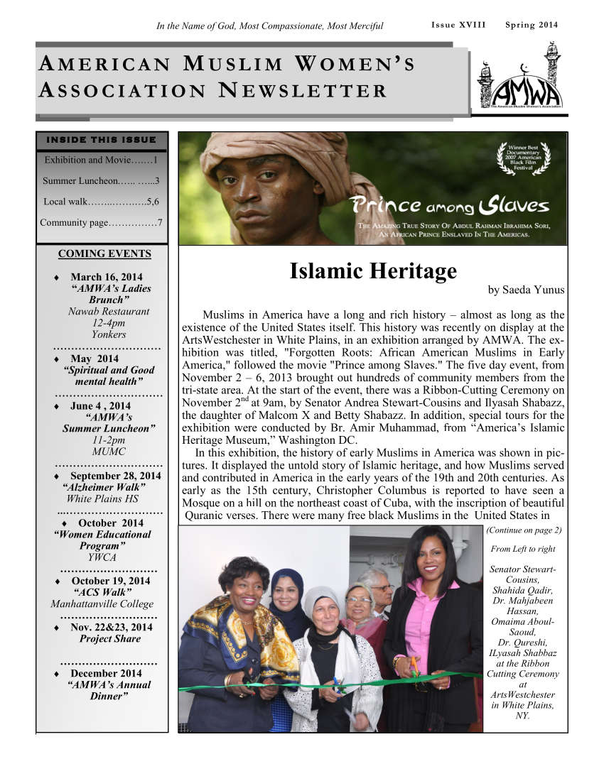 AMWA's Newsletter 2014