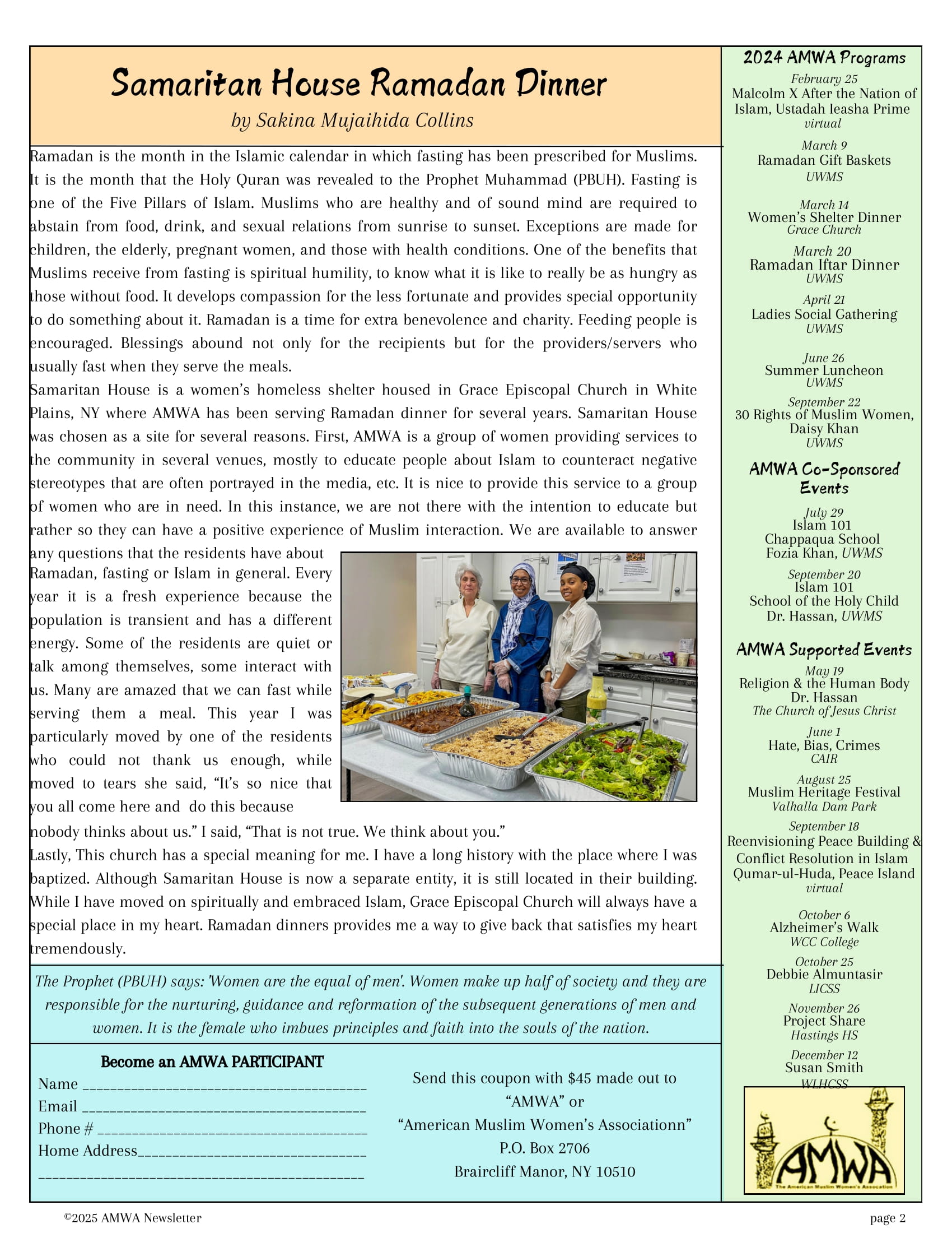 AMWA's Newsletter 2024-25