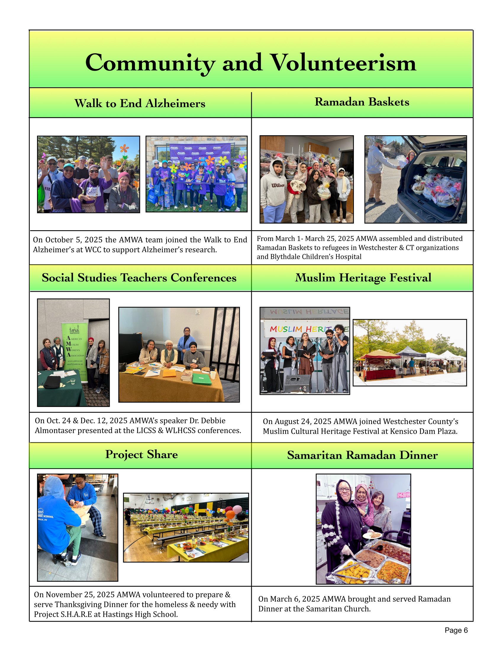 AMWA's Newsletter 2025-26